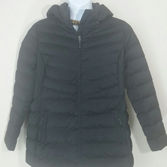 32 Degrees Jackets & Blazers - Puffer jacket black hooded polyester zipper New
